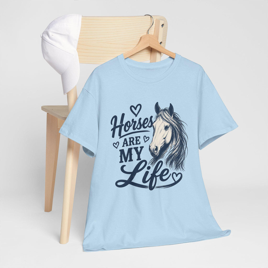 Horses Are My Life Tee | Horse Head Illustration, Equestrian Shirt