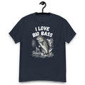 I Love Big Bass Fishing T-Shirt, Funny Bass Fishing Gift for Dad, Fisherman Shirt, Bass Fishing Lover Tee, Unisex Fishing Gift