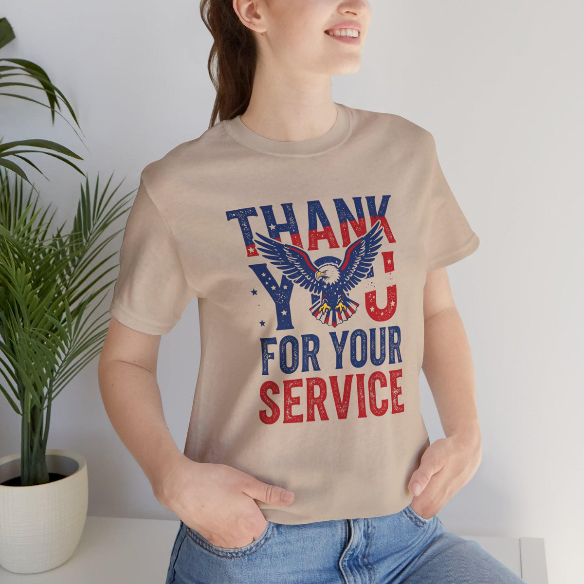 Thank You For Your Service T-Shirt | American Eagle Patriotic Military Tribute
