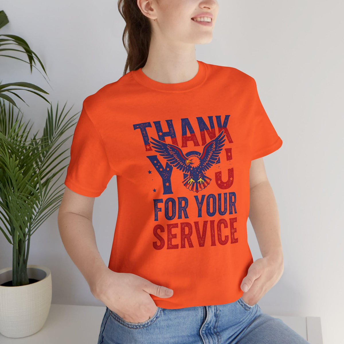 Thank You For Your Service T-Shirt | American Eagle Patriotic Military Tribute