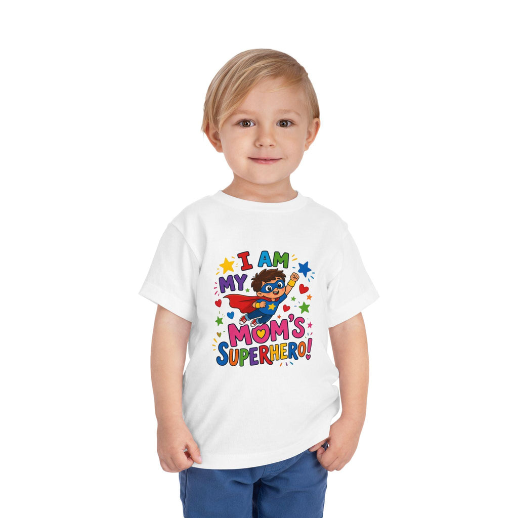 Toddler Superhero Shirt, I Am My Mom's Superhero, Playful Graphic Tee