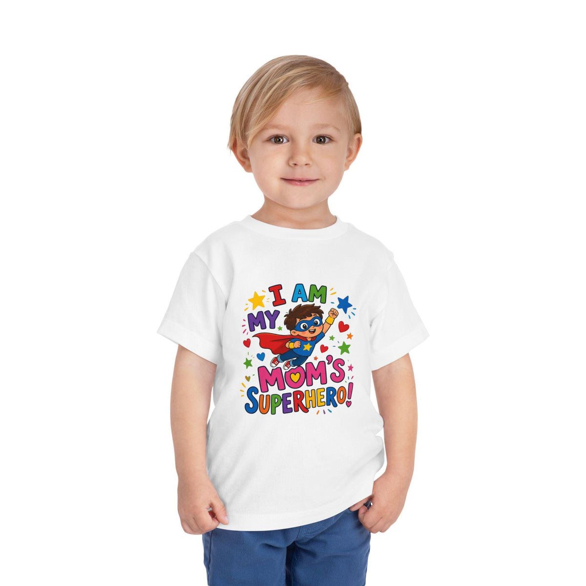 Toddler Superhero Shirt, I Am My Mom's Superhero, Playful Graphic Tee