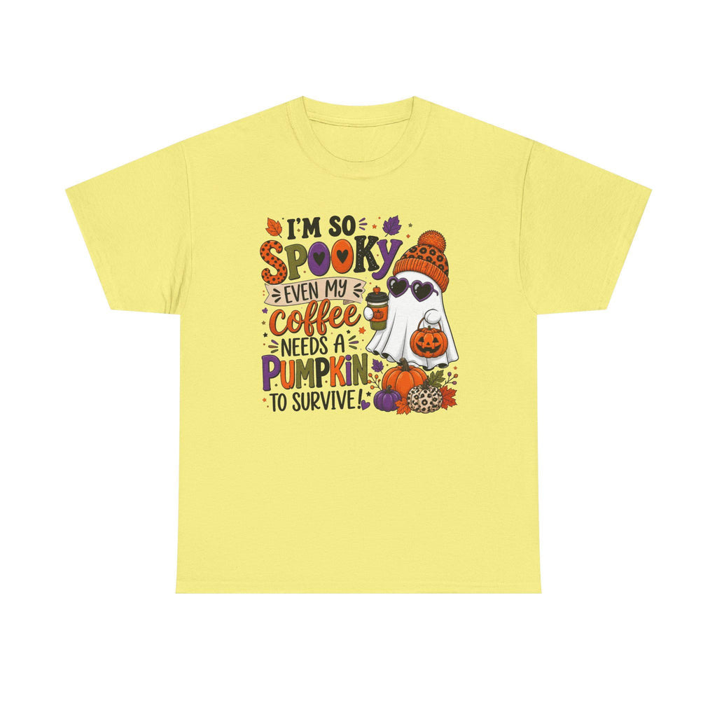Spooky Pumpkin Ghost Tee | Fall Halloween Graphic Shirt