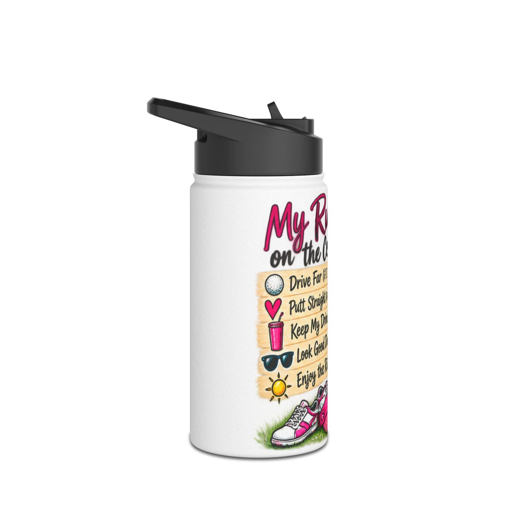 My Rules of the Course Golf Water Bottle | Stainless Steel Insulated