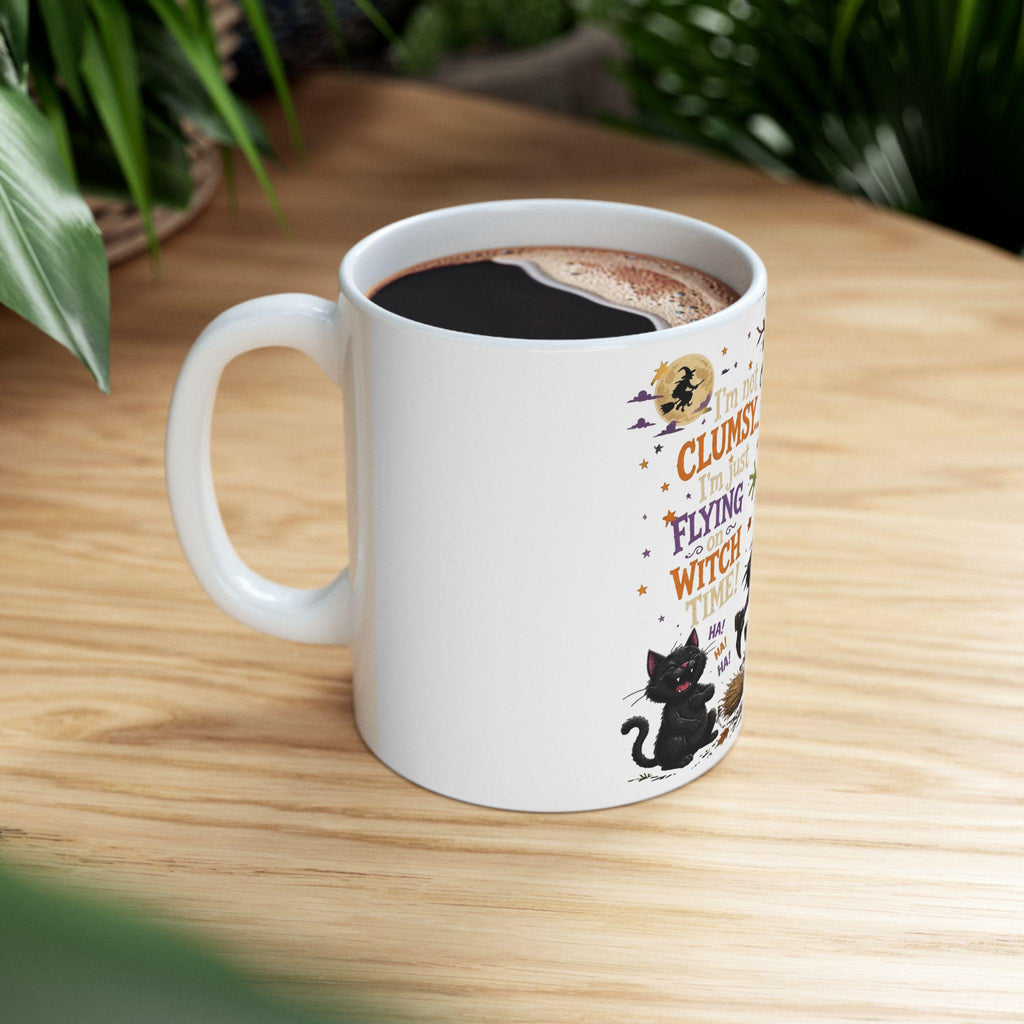 Flying Witch Mug | Halloween Witch Coffee cup