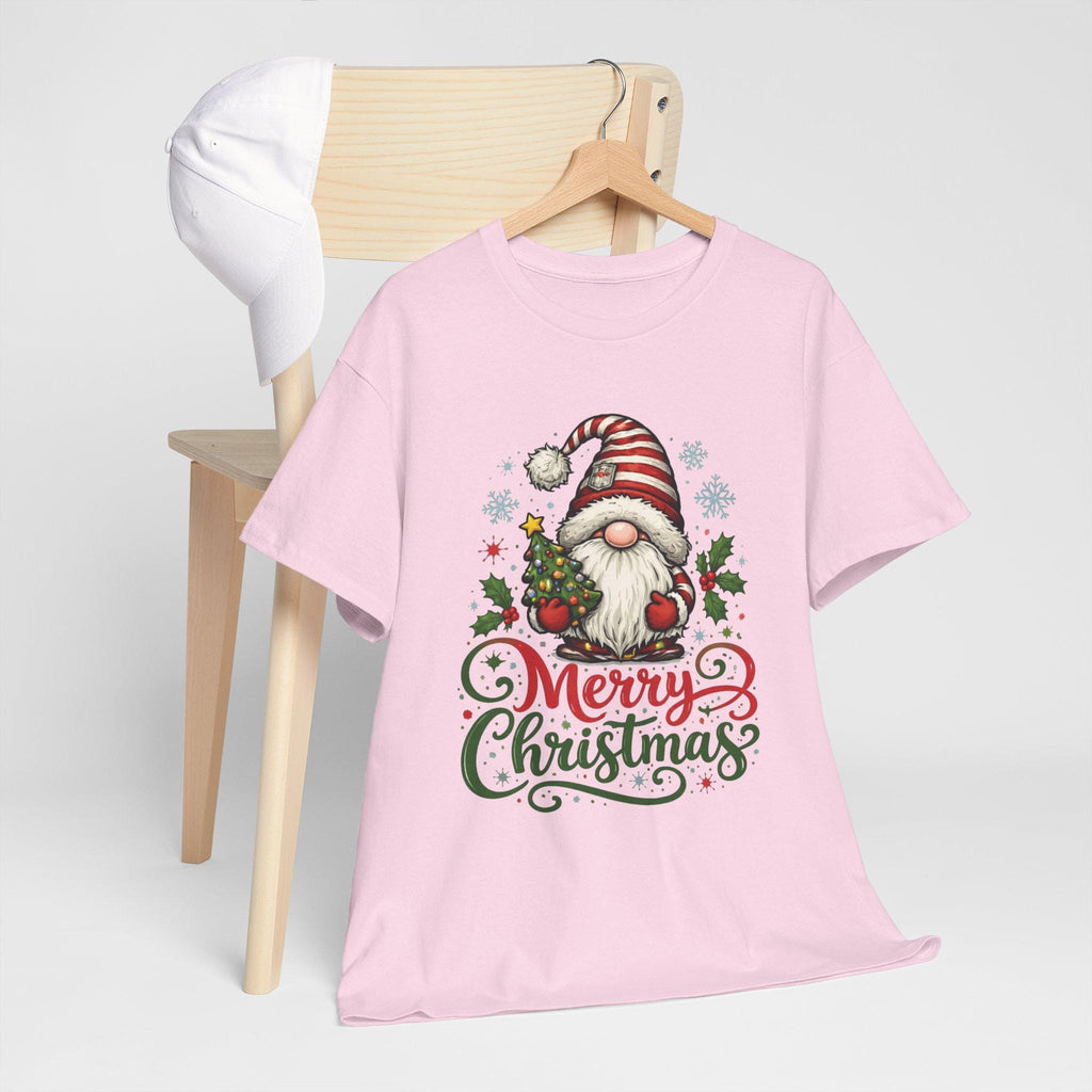 Santa Gnome Merry Christmas Tee | Holiday Gnome, Festive Typography
