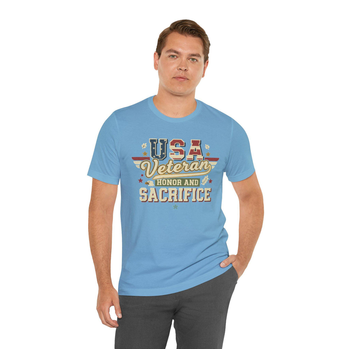 USA Veteran Honor and Sacrifice T-Shirt | Patriotic Military Tee