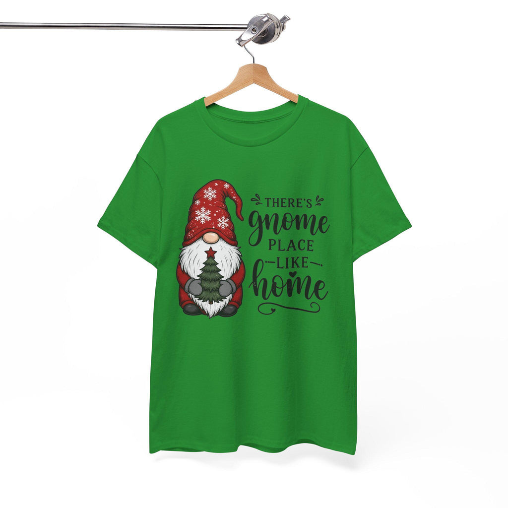 Gnome Place Like Home Tee | Christmas Gnome Holding Tree