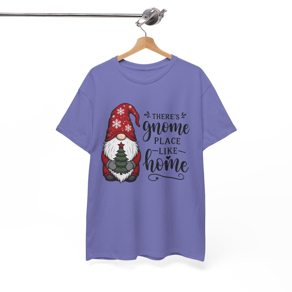 Gnome Place Like Home Tee | Christmas Gnome Holding Tree