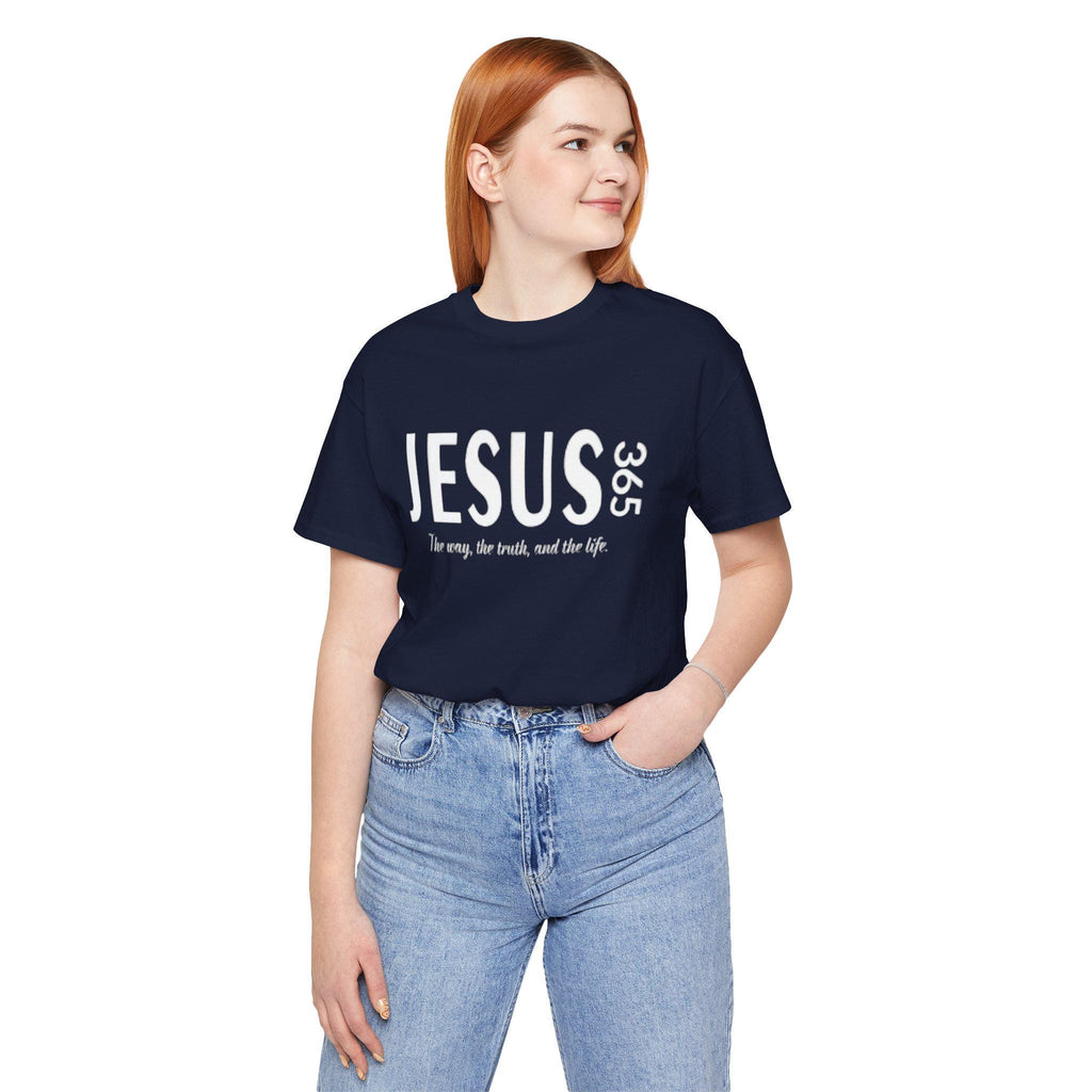 Jesus 365 tee | Christian faith shirt, scripture verse design