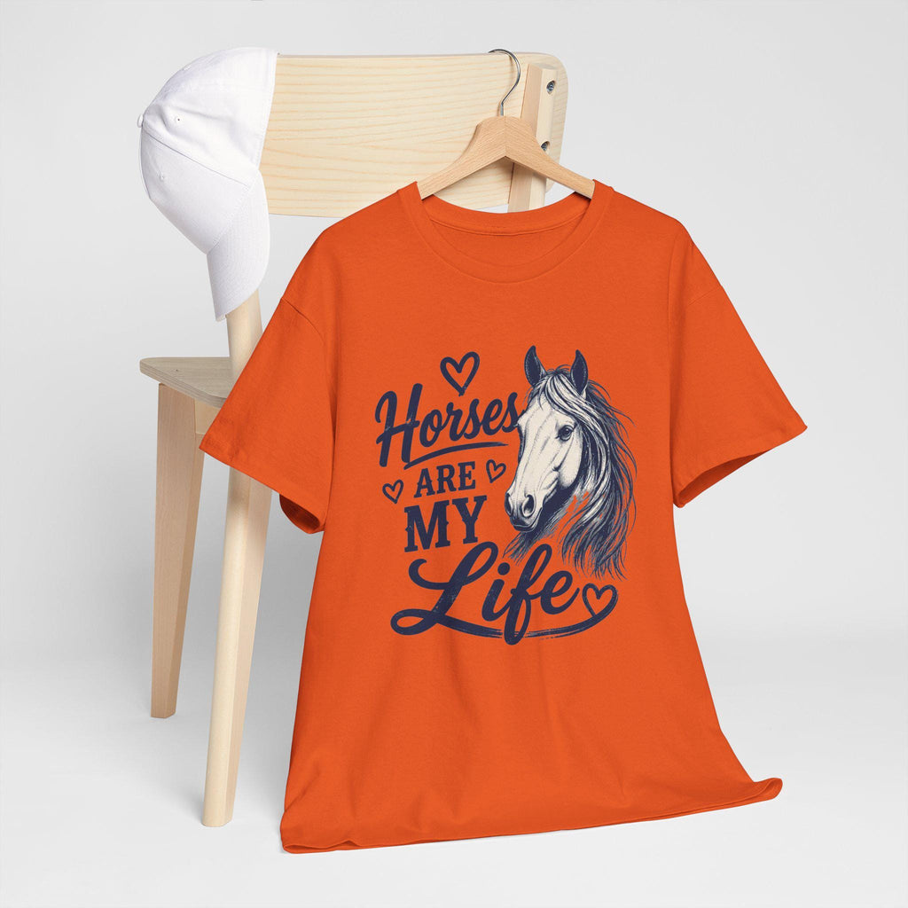 Horses Are My Life Tee | Horse Head Illustration, Equestrian Shirt