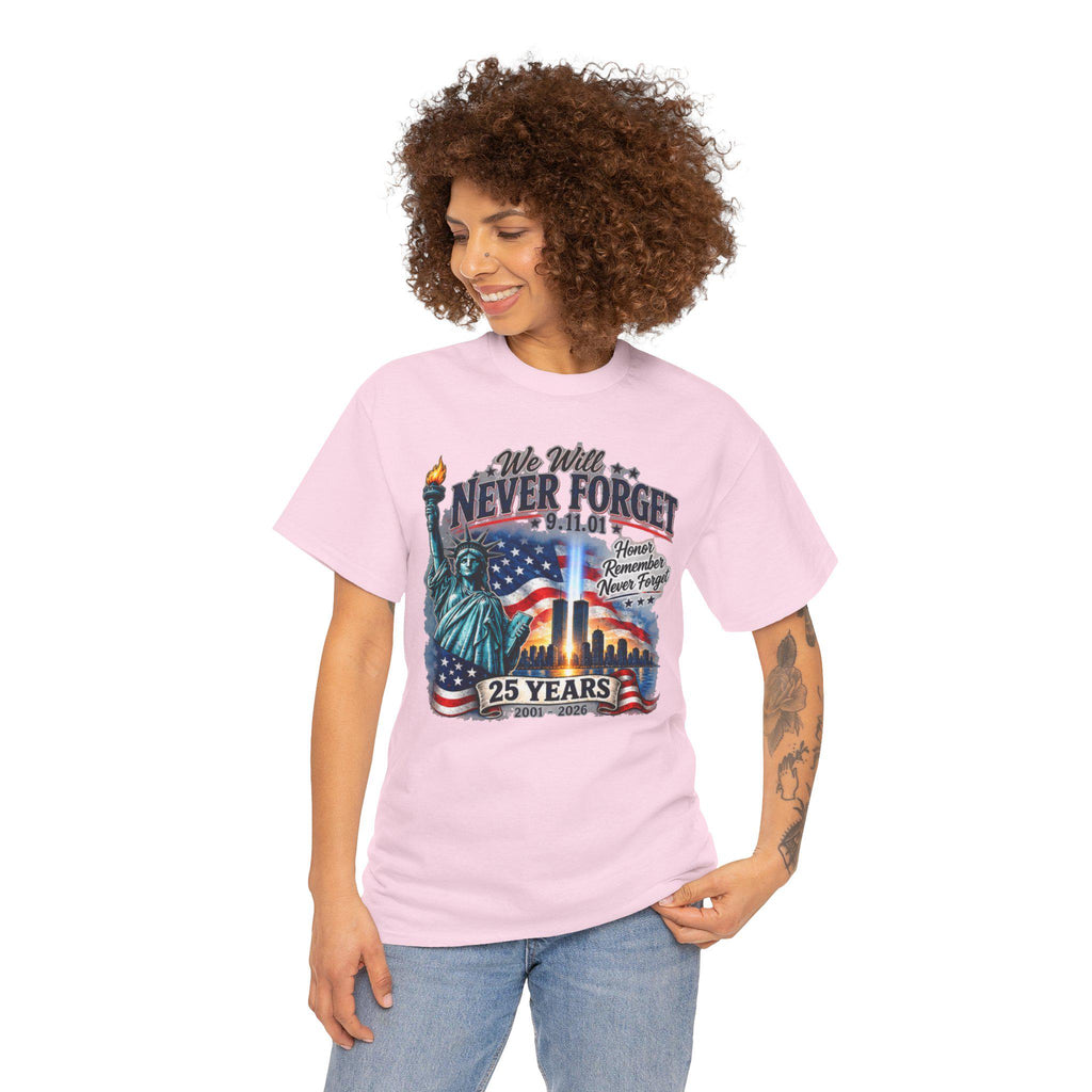 Never Forget 9/11 Memorial Tee | 911 Rememberence , 25 Years