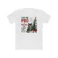 Pro in Procrastinate Cat Tee | Funny Christmas Tree Holiday Shirt