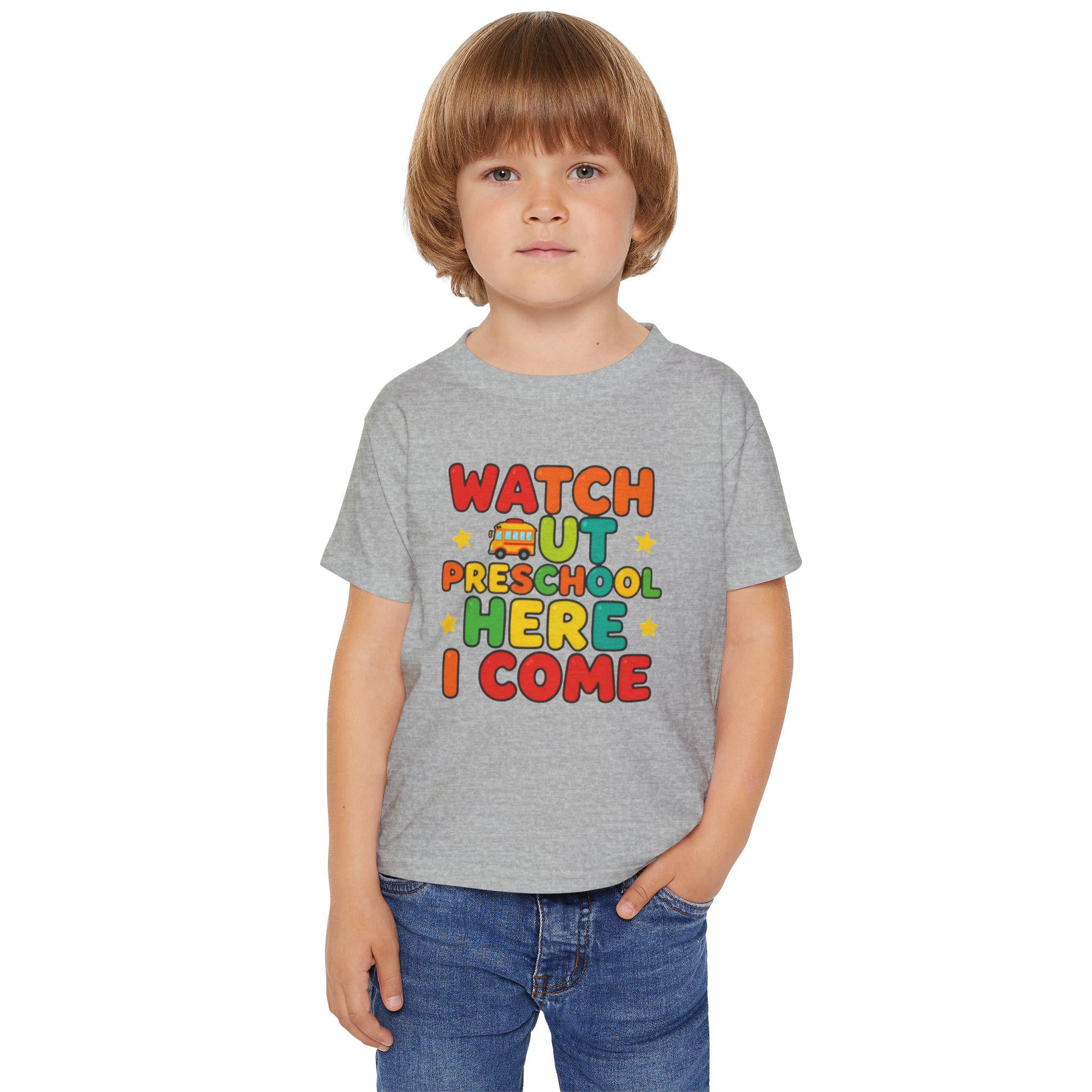 Watch Out Preschool Here I Come Toddler T-shirt | Back to School Kids Shirt