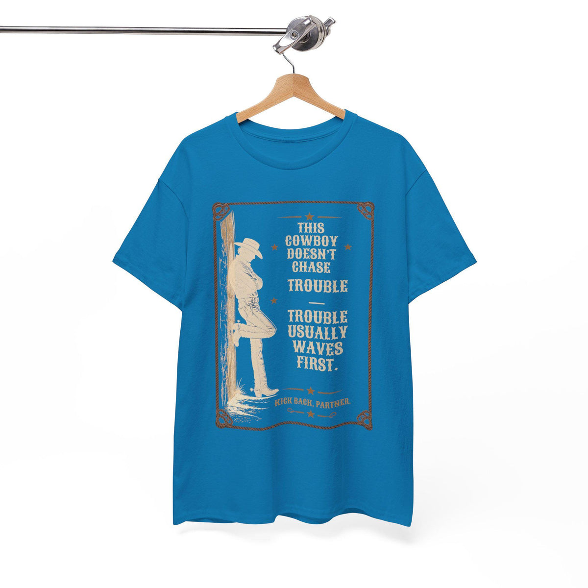 Cowboy Silhouette with Quote Tee | Western Vintage Poster, Rodeo Shirt