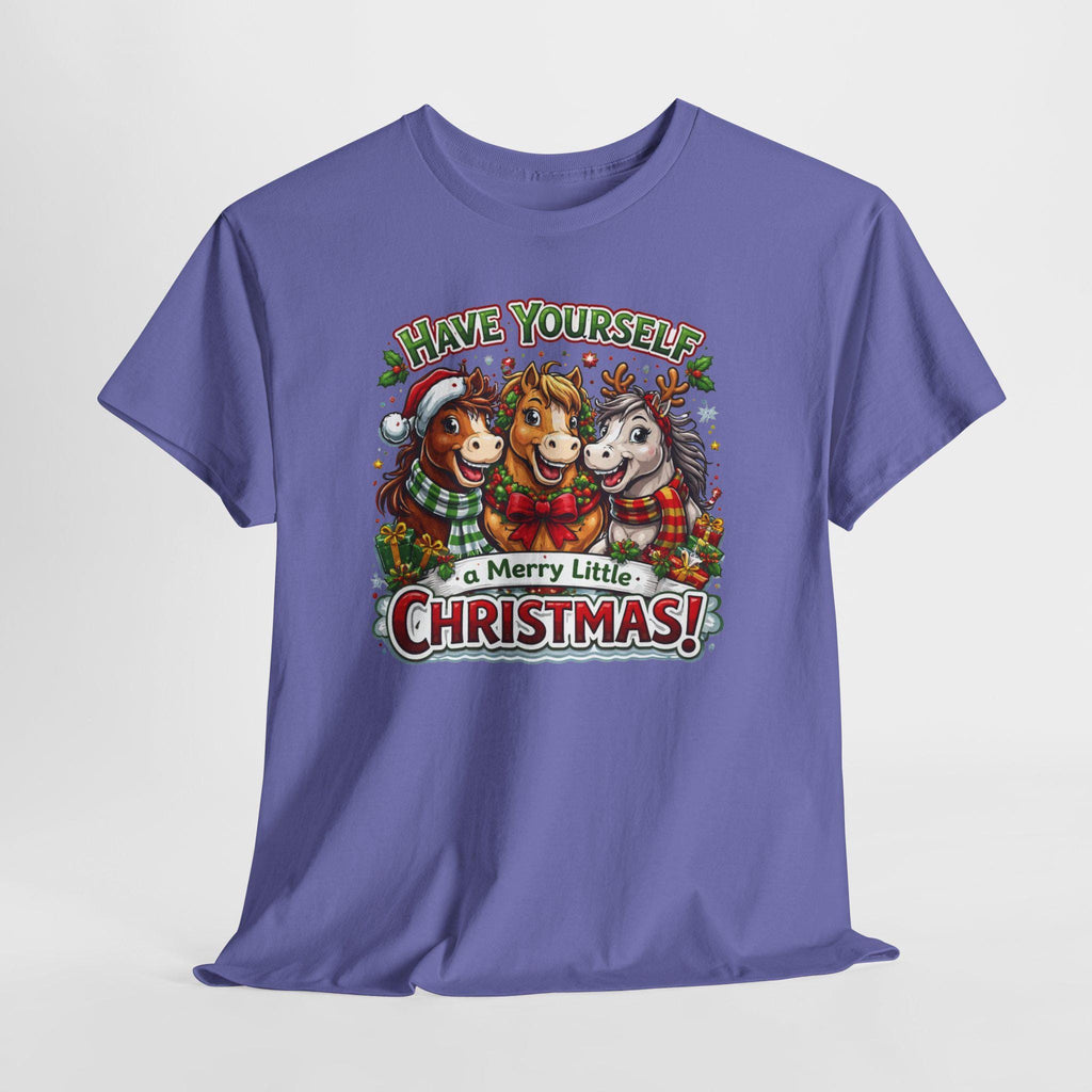 Merry Christmas Tee | Three Horses Holiday Design