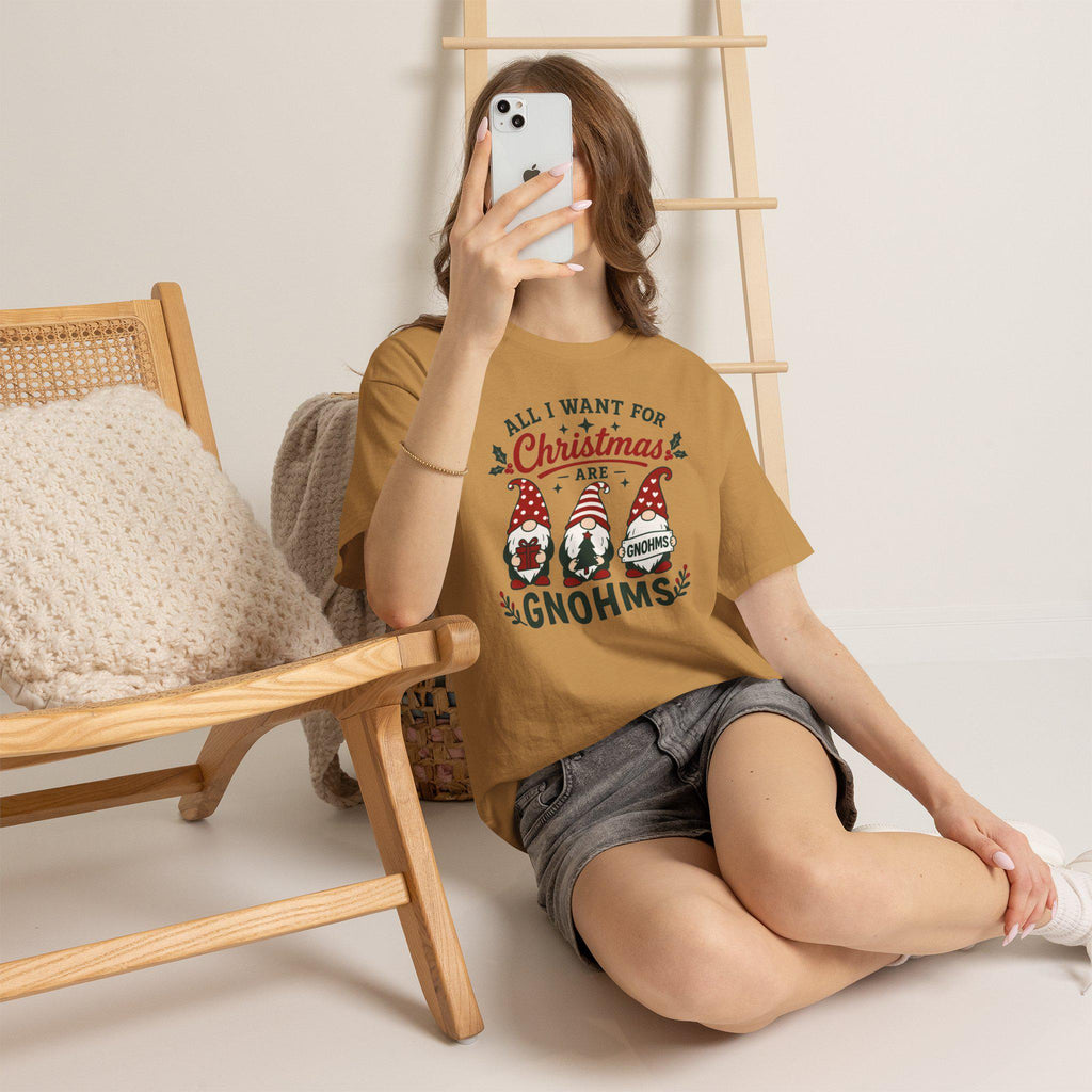 All I Want for Christmas Are Gnomes T-Shirt | Christmas Gnome Tee