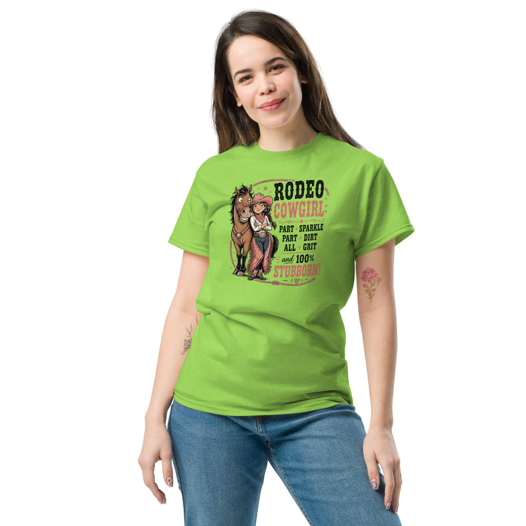 Rodeo Cowgirl Tee: Part Sparkle, Part Dirt, All Grit Unisex Shirt