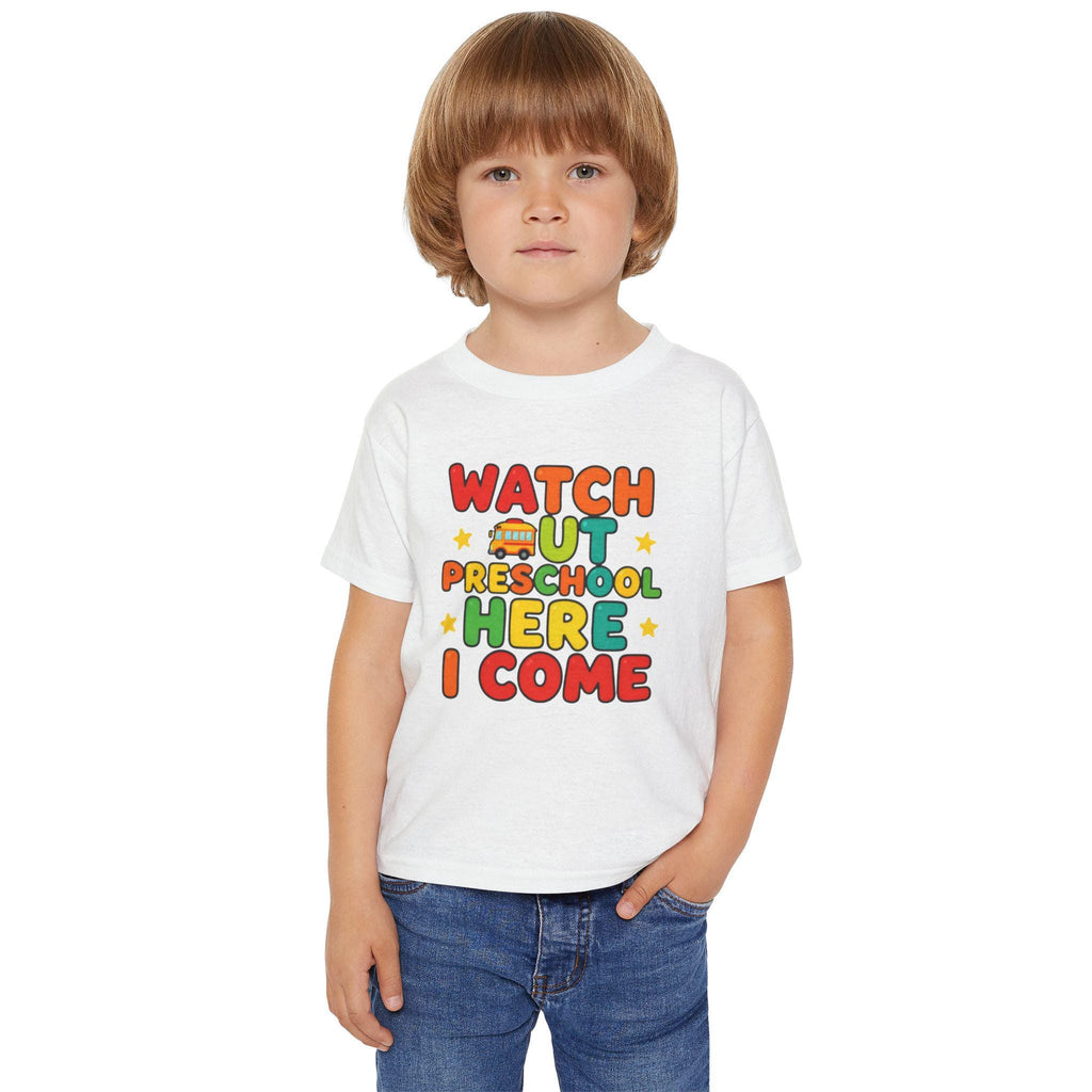 Watch Out Preschool Here I Come Toddler T-shirt | Back to School Kids Shirt