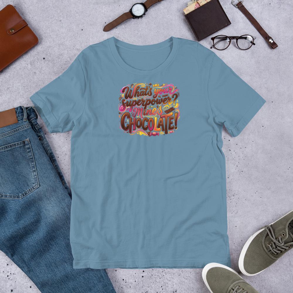 Chocolate Superpower T-Shirt – Funny Foodie Gift for Chocolate Lovers