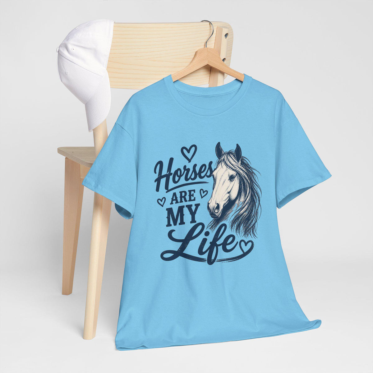 Horses Are My Life Tee | Horse Head Illustration, Equestrian Shirt