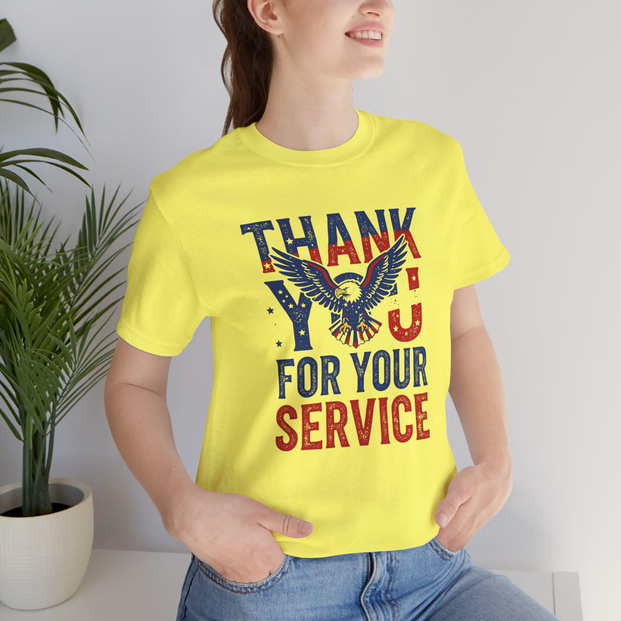 Thank You For Your Service T-Shirt | American Eagle Patriotic Military Tribute