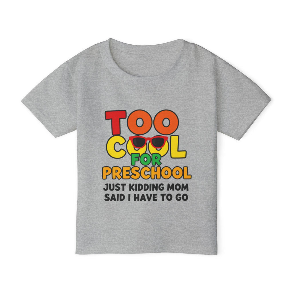 Toddler "Too Studious for Preschool" T-Shirt | Funny Sunglasses Graphic Tee
