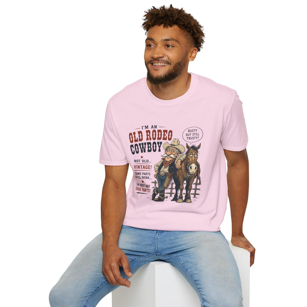 Old Rodeo Cowboy T-Shirt | Vintage Western Cowboy Graphic