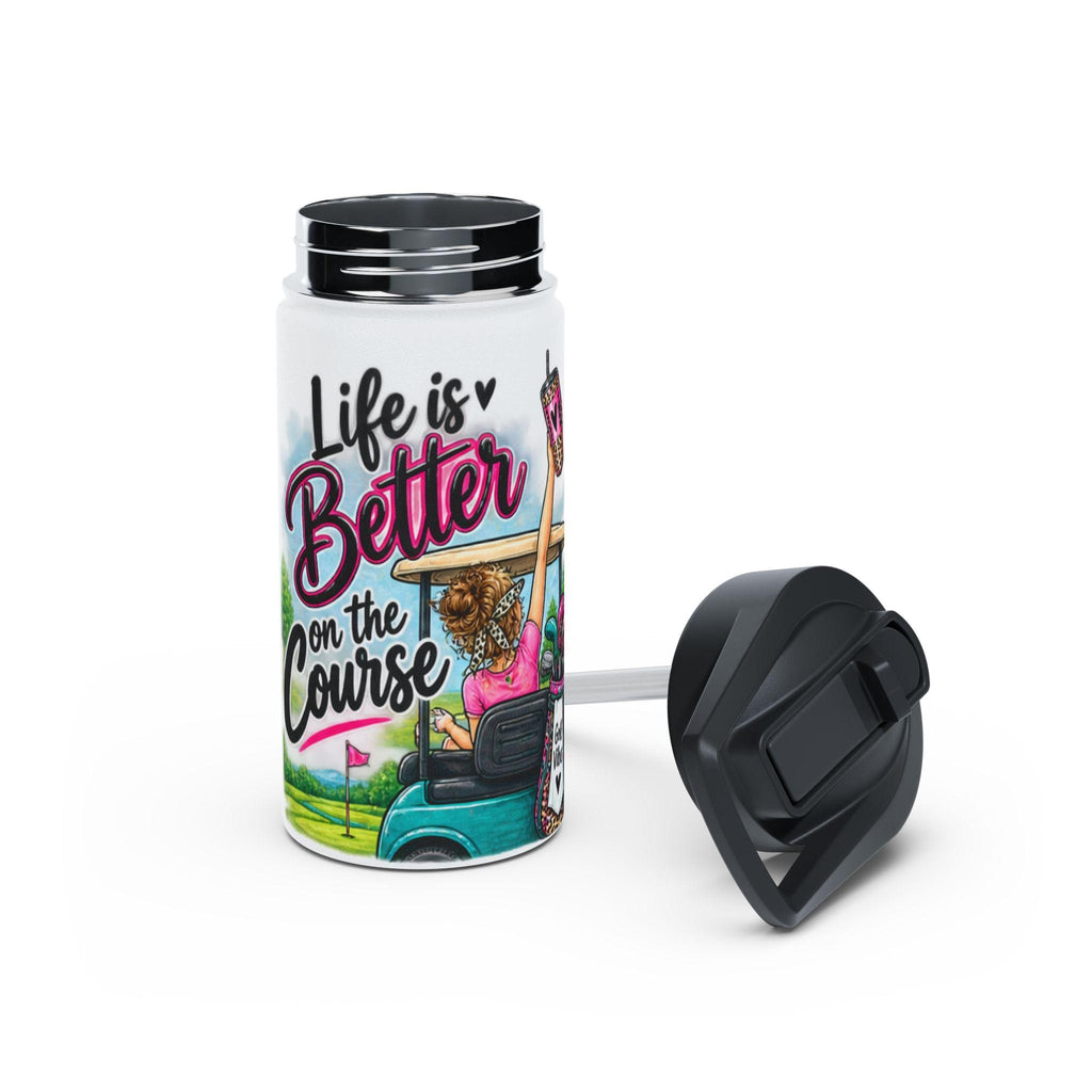 Golf Cart Water Bottle | Life is Better on the Course, Insulated Stainless Steel