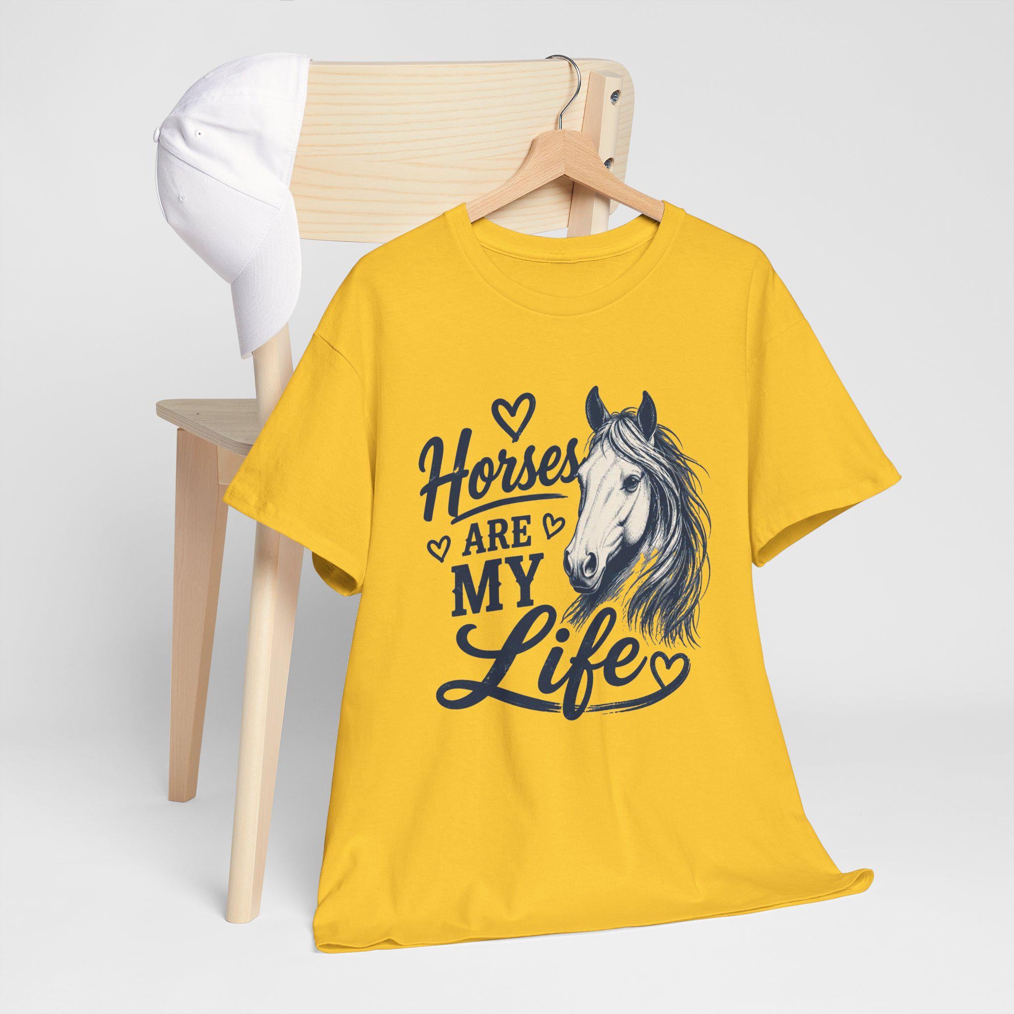 Horses Are My Life Tee | Horse Head Illustration, Equestrian Shirt