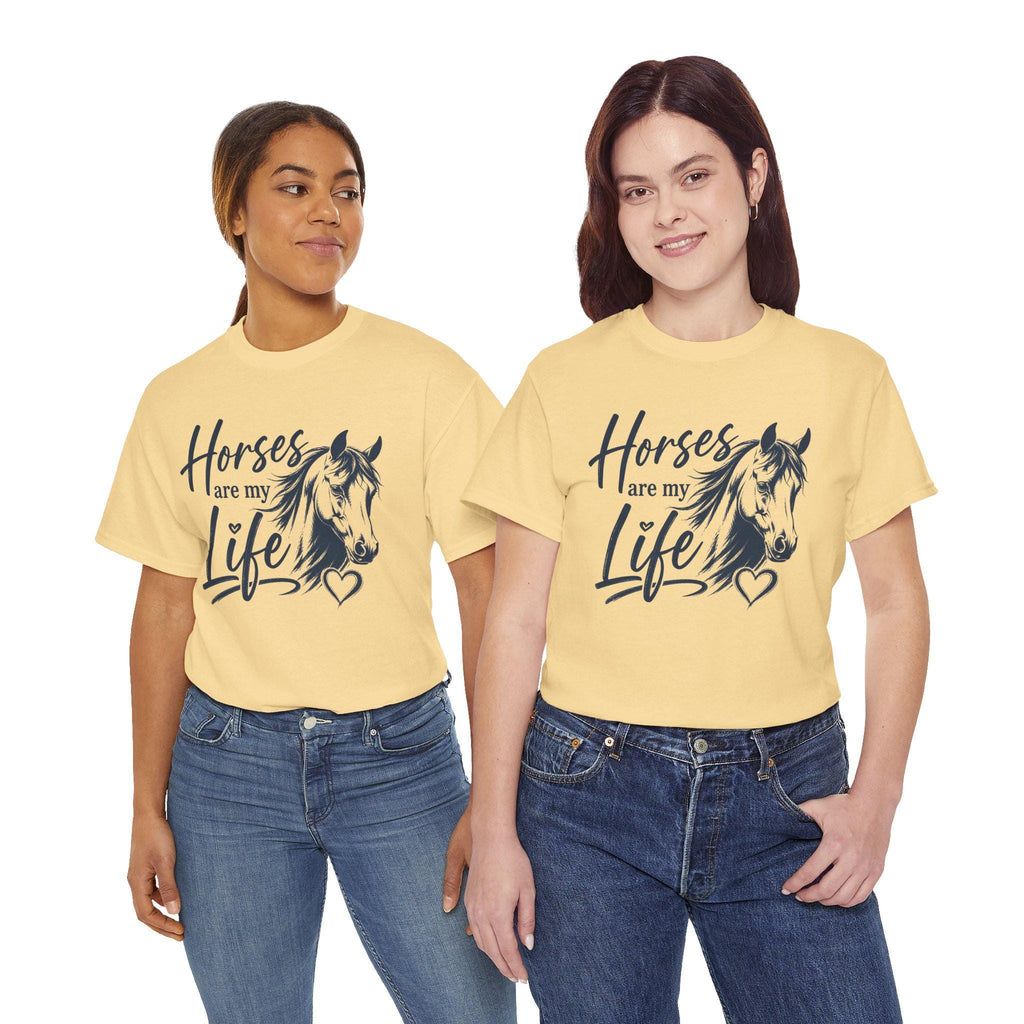 Horses Are My Life tee | Horse Lover Graphic Shirt, Equestrian Design
