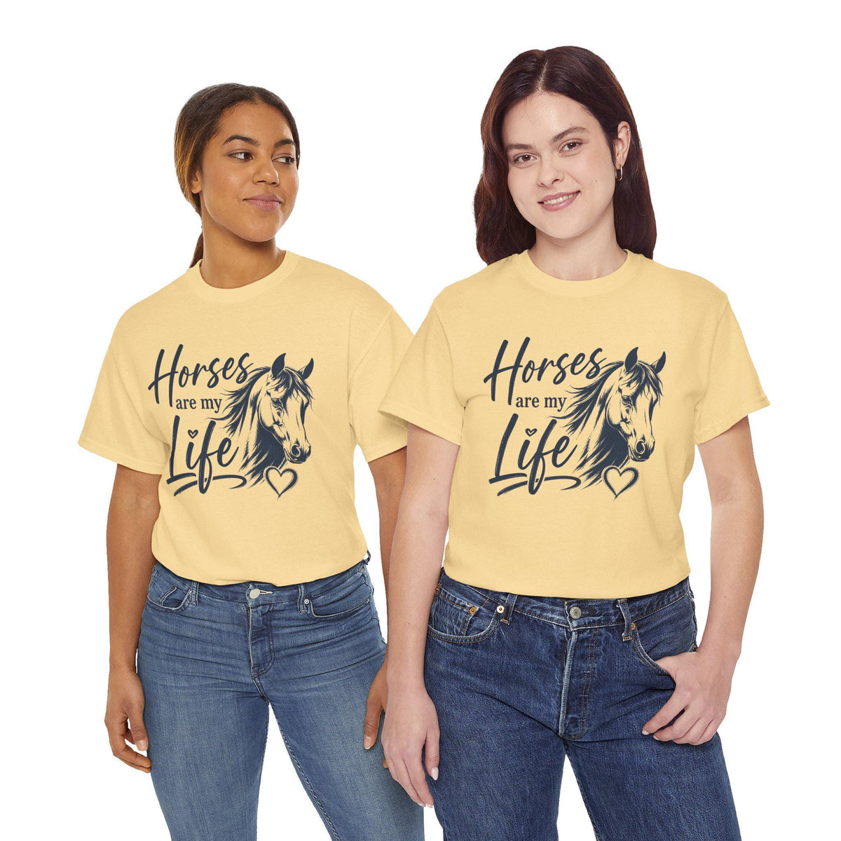 Horses Are My Life tee | Horse Lover Graphic Shirt, Equestrian Design
