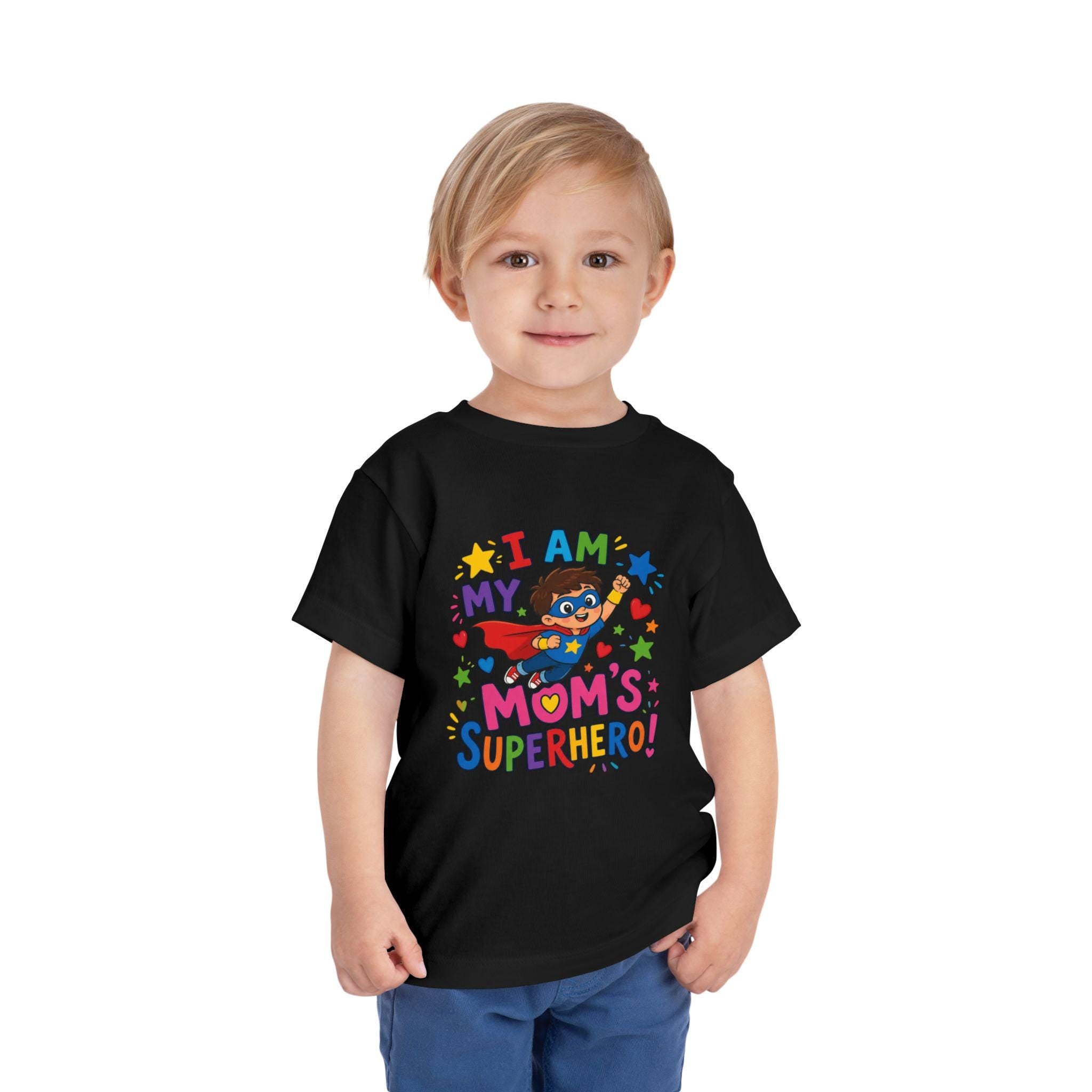Toddler Superhero Shirt, I Am My Mom's Superhero, Playful Graphic Tee