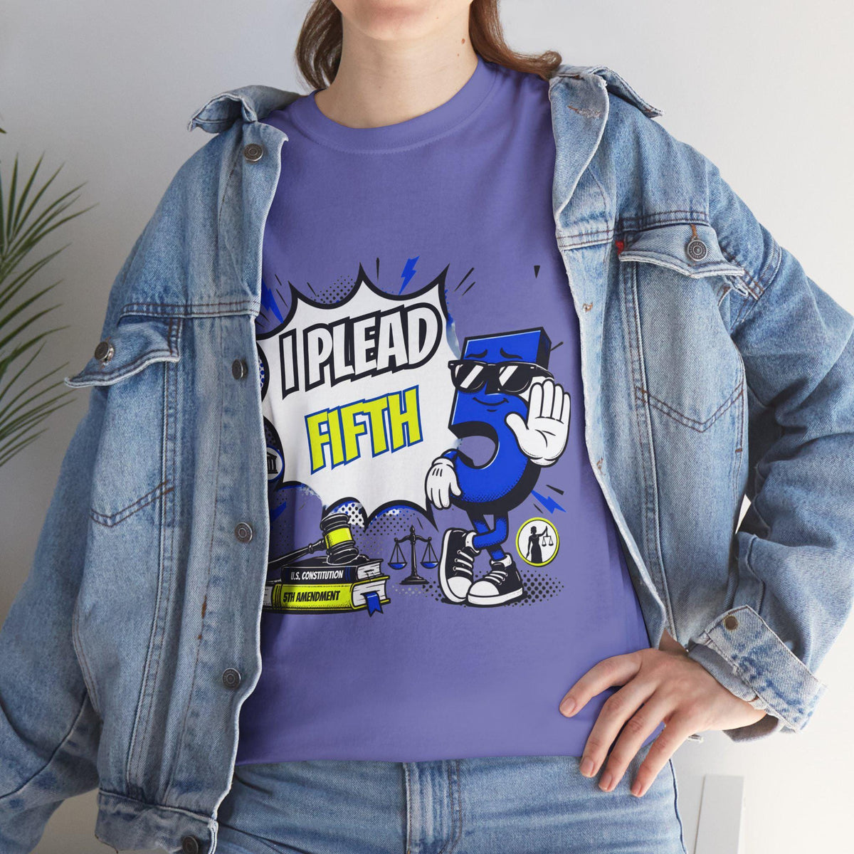 I Plead Fifth graphic Tee | Funny 5th Amendment design, Lawyer Rights Shirt