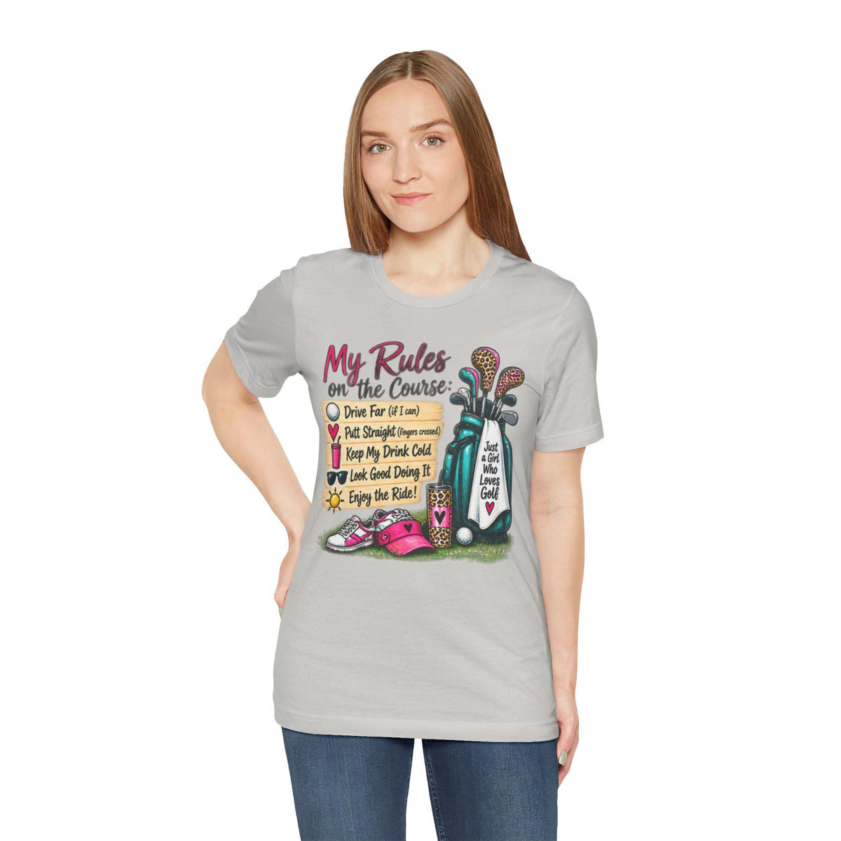 Golf Course Rules Tee | Women's Humorous Golf Shirt