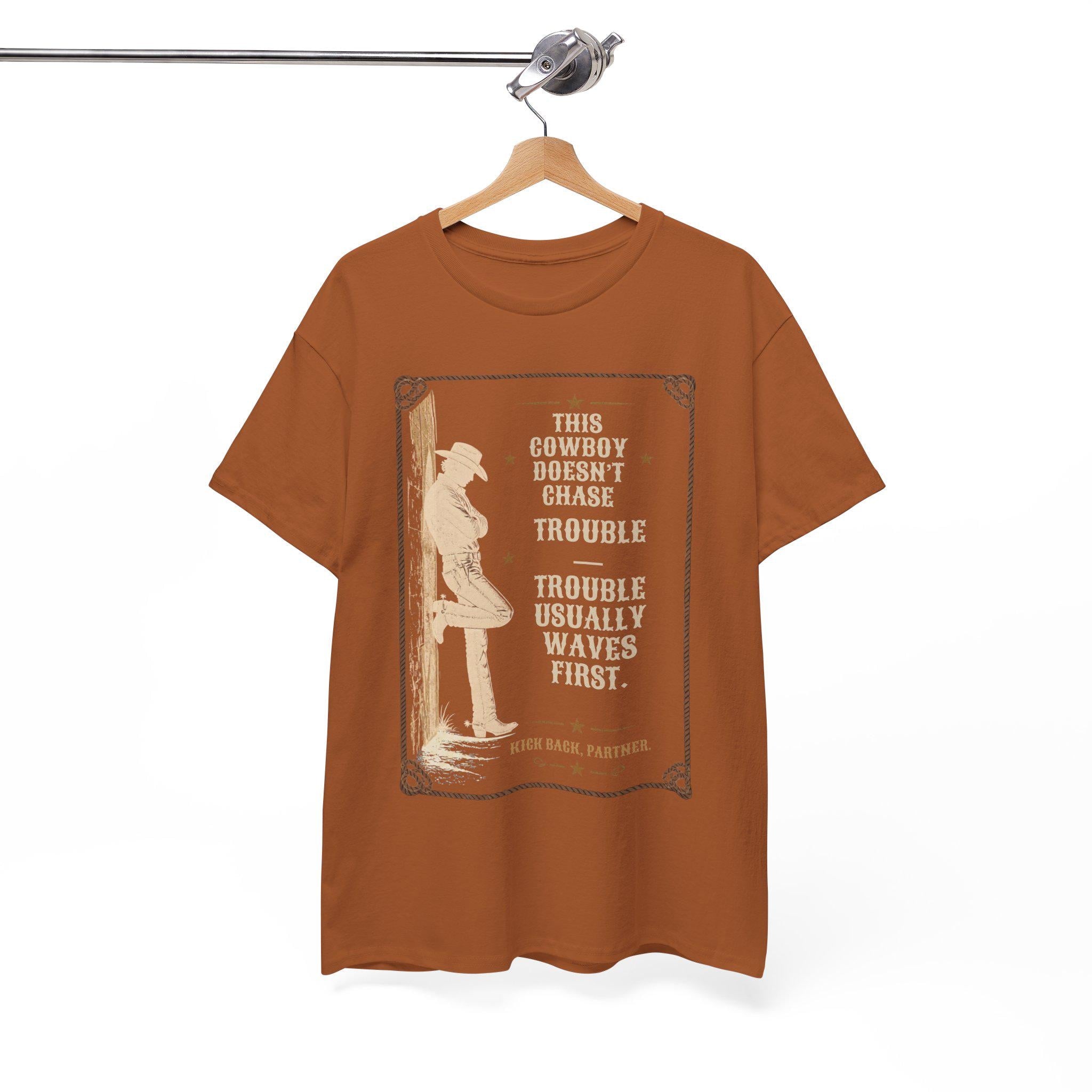 Cowboy Silhouette with Quote Tee | Western Vintage Poster, Rodeo Shirt