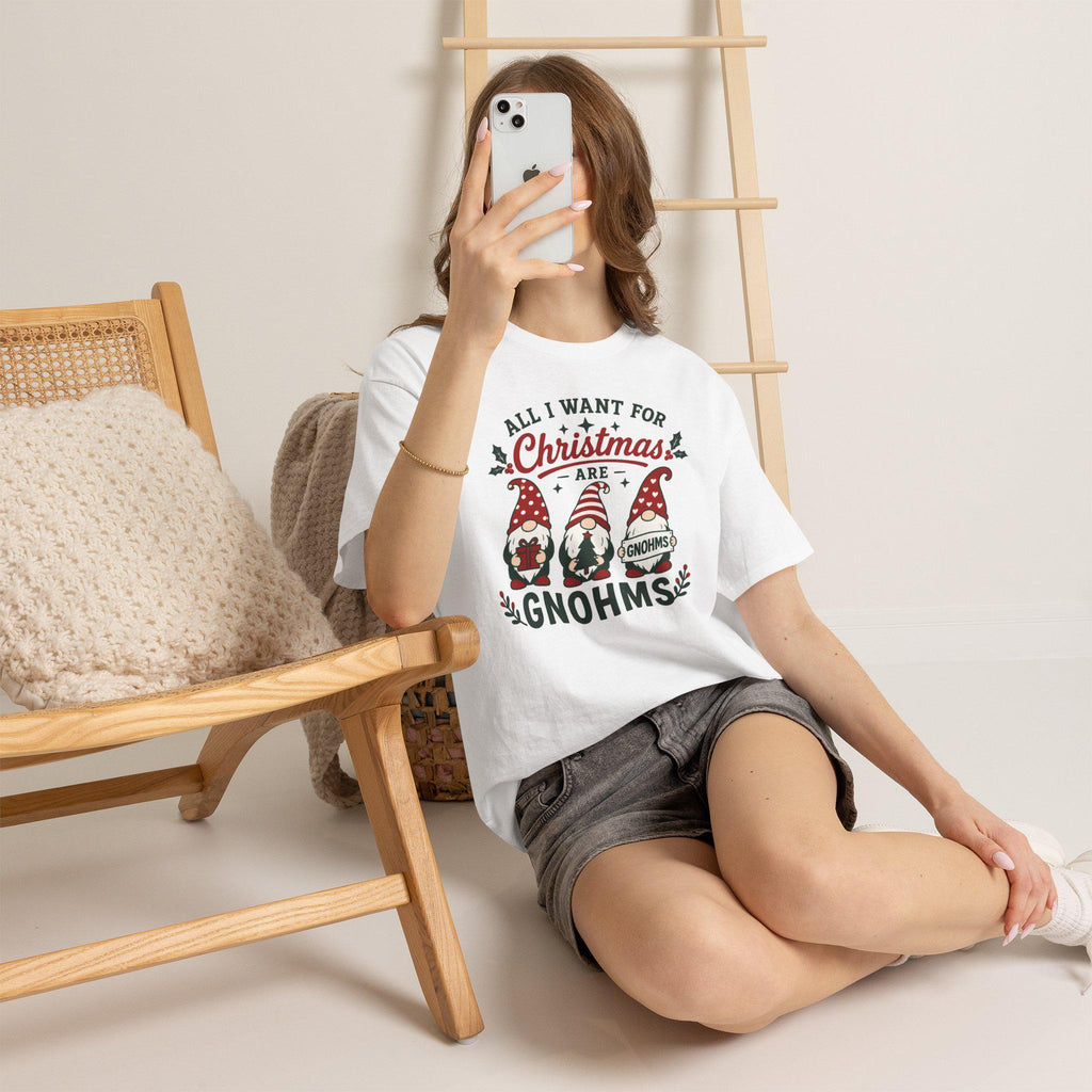 All I Want for Christmas Are Gnomes T-Shirt | Christmas Gnome Tee