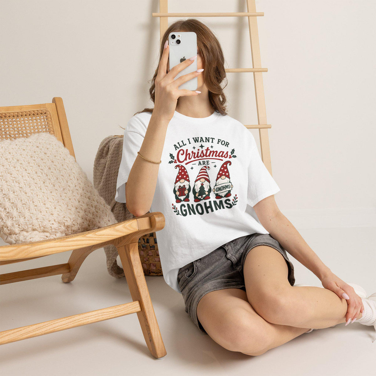 All I Want for Christmas Are Gnomes T-Shirt | Christmas Gnome Tee