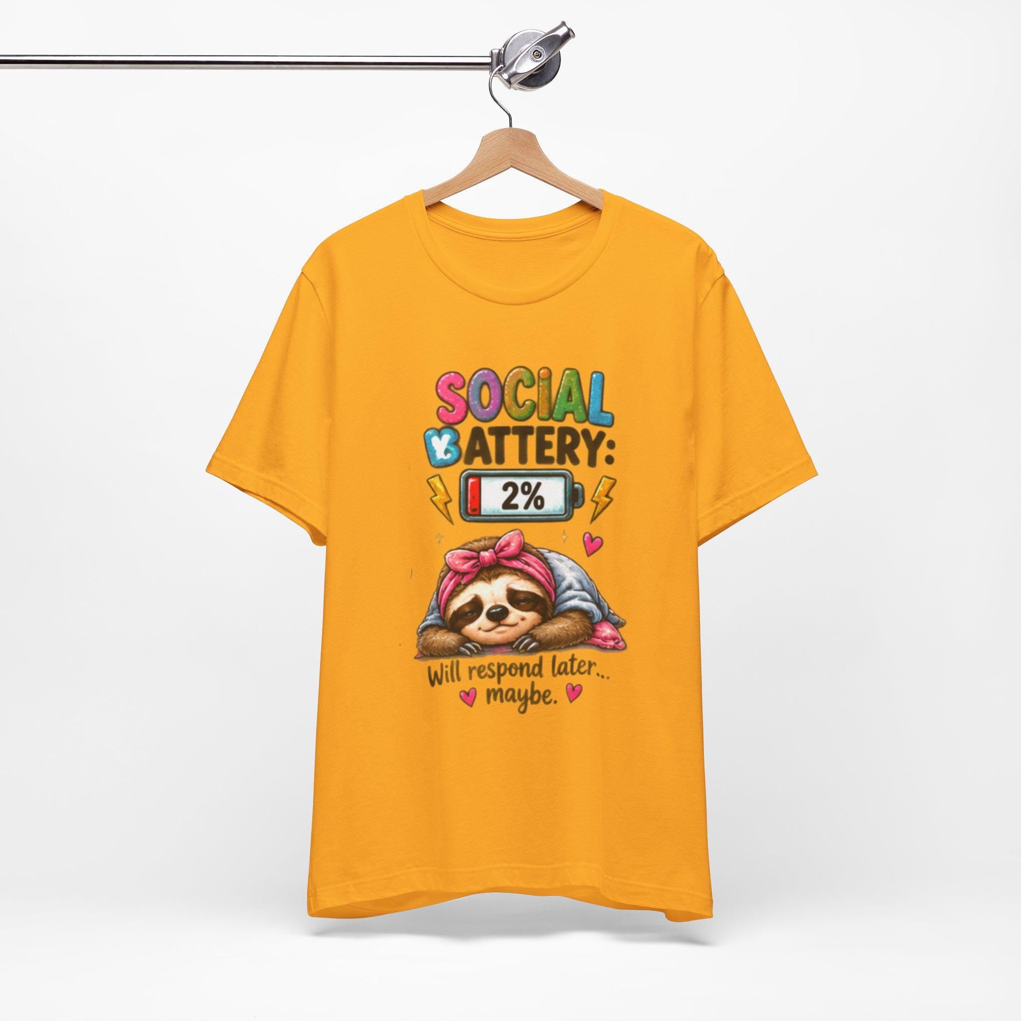 Social Battery Low Tee | Funny Introvert Shirt, Fun Sarcasm Tee Shirt, Bella Canvas Tee