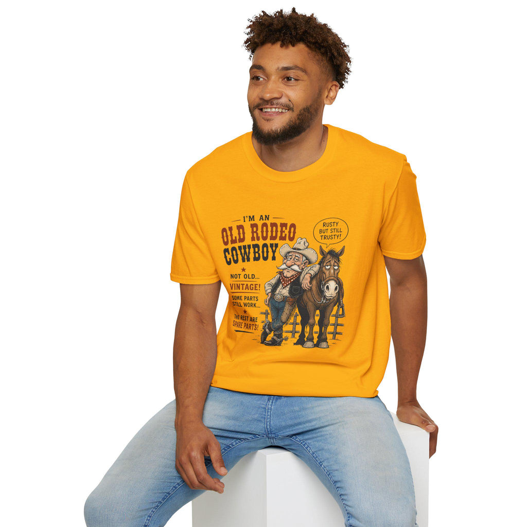 Old Rodeo Cowboy T-Shirt | Vintage Western Cowboy Graphic
