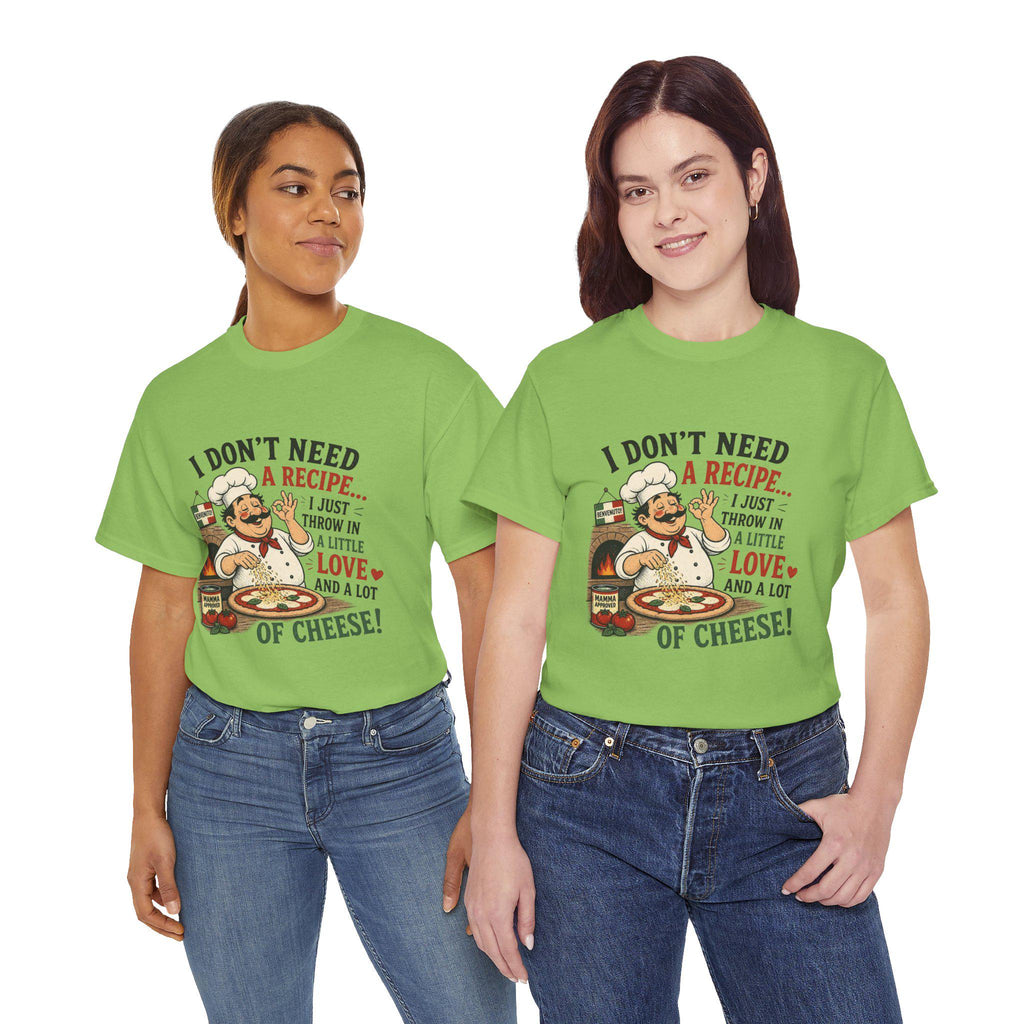 Humorous Chef Illustration T-Shirt | Funny Cooking Quote Tee