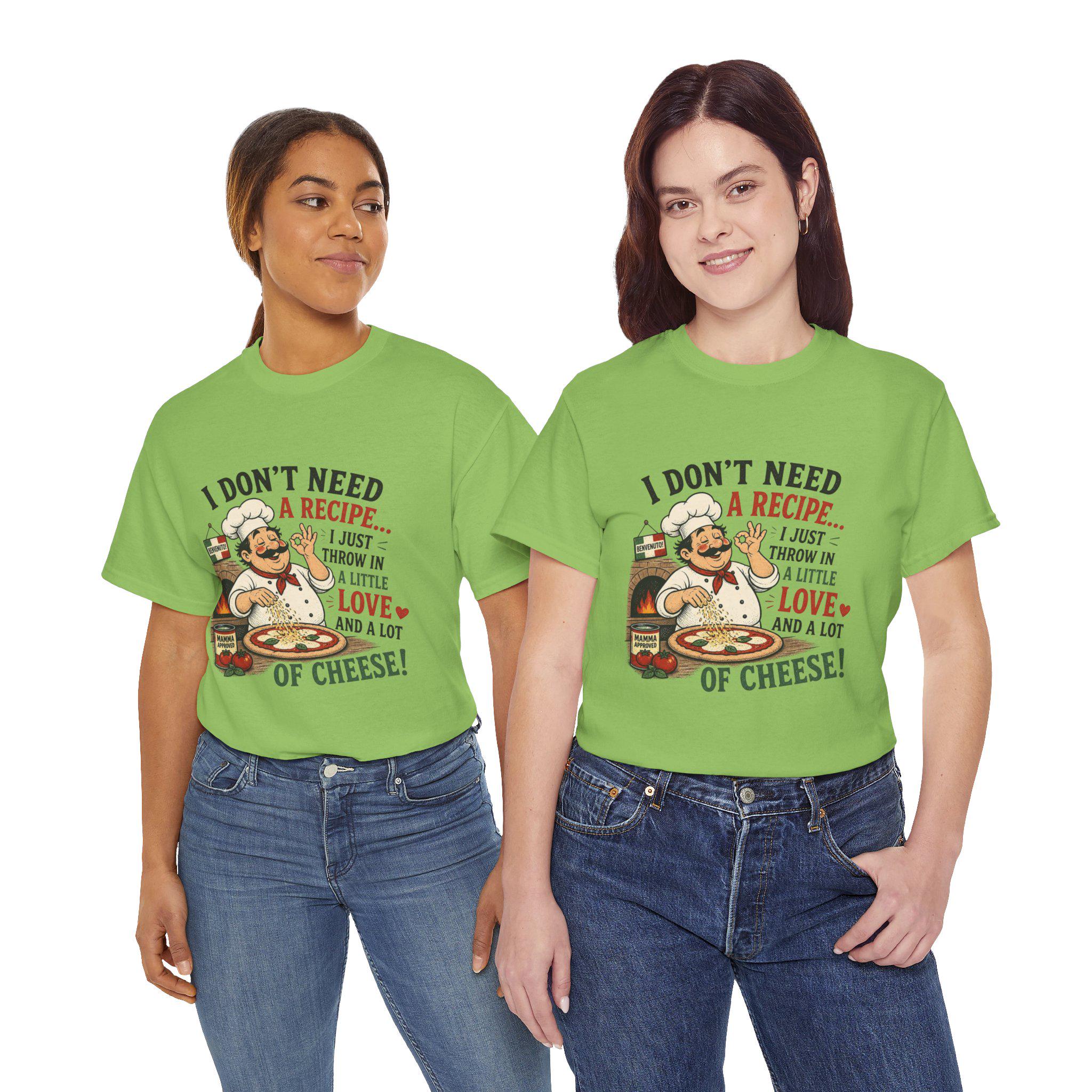 Humorous Chef Illustration T-Shirt | Funny Cooking Quote Tee