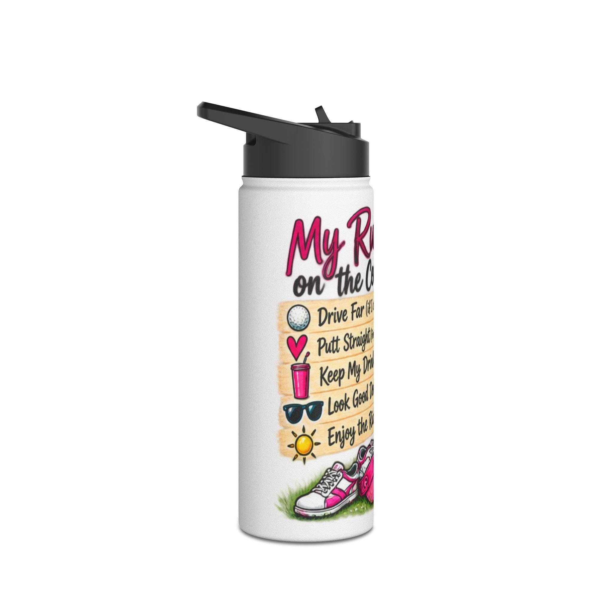 My Rules of the Course Golf Water Bottle | Stainless Steel Insulated