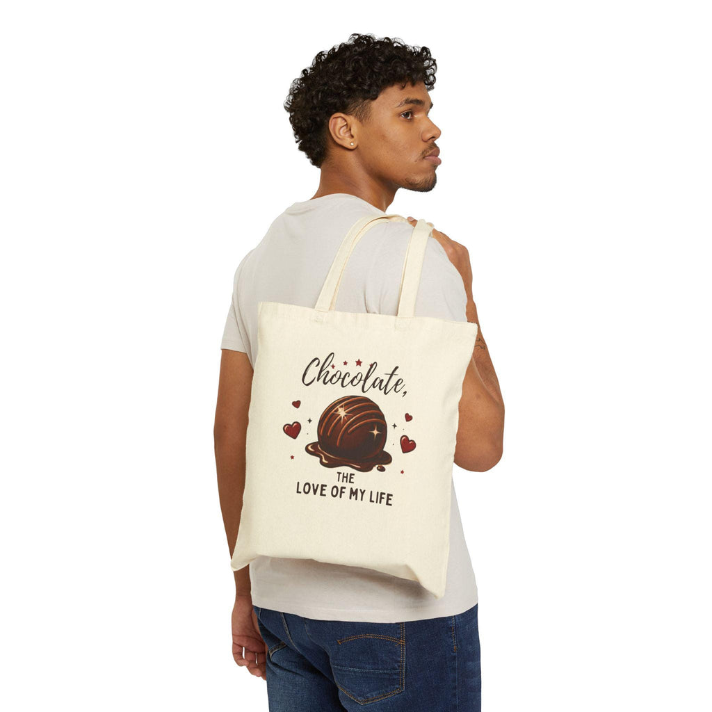 Chocolate Truffle Tote Bag | Hand-Illustrated Foodie Gift, Cotton Canvas Bag