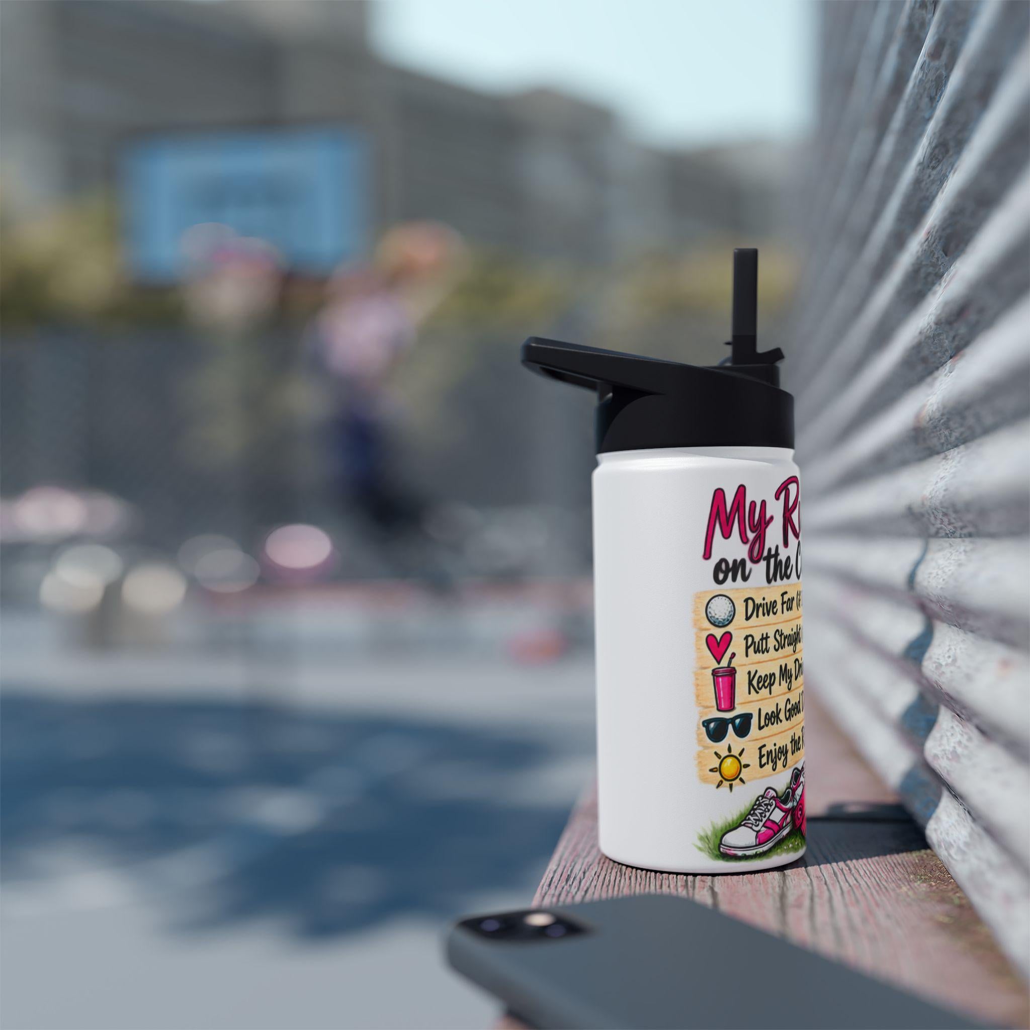 My Rules of the Course Golf Water Bottle | Stainless Steel Insulated