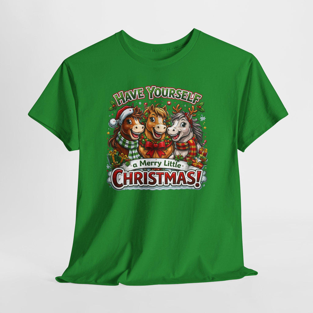 Merry Christmas Tee | Three Horses Holiday Design