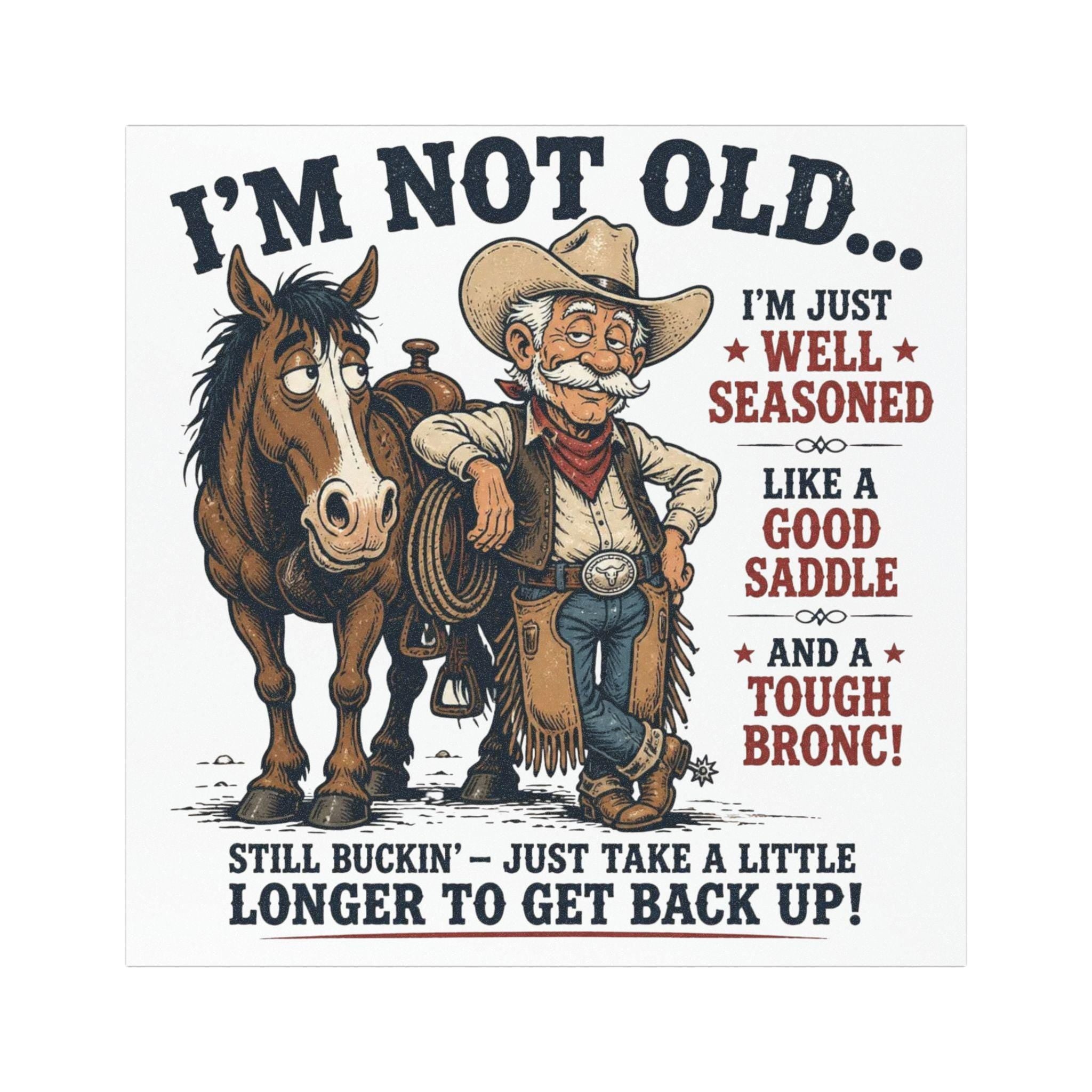 Cowboy Humor Car Magnets, funny cowboy magnet for trucks