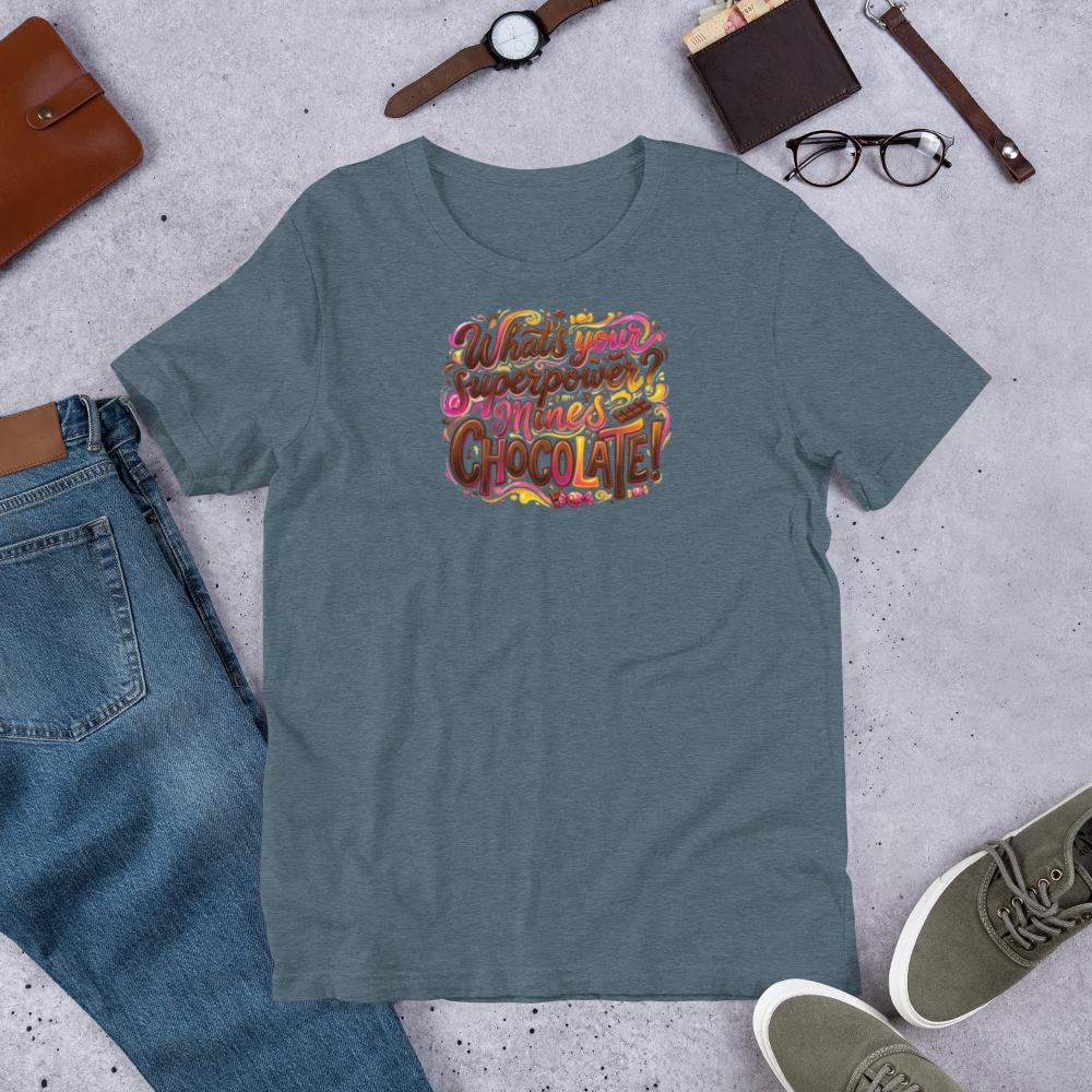 Chocolate Superpower T-Shirt – Funny Foodie Gift for Chocolate Lovers