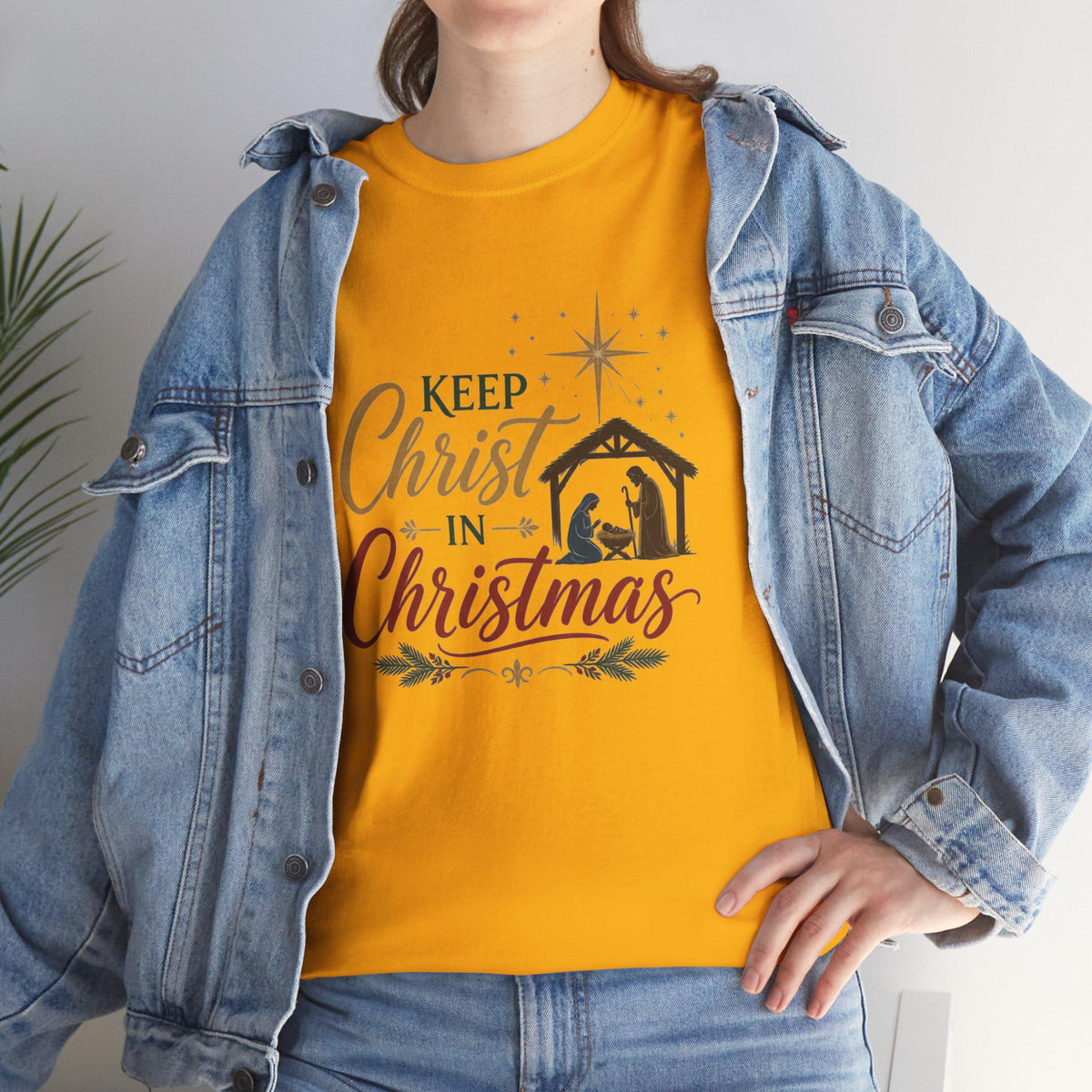 Keep Christ in Christmas T-Shirt | Nativity Christian Holiday Tee
