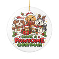 Ceramic Dog Christmas Ornament | Festive Pawsome Holiday Tree Decor